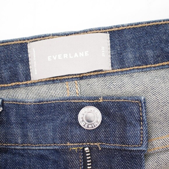 Everlane Jeans Mens 29 L32 The Slim Mid Rise 5 Pocket Stretch Denim whiskering - Picture 8 of 10